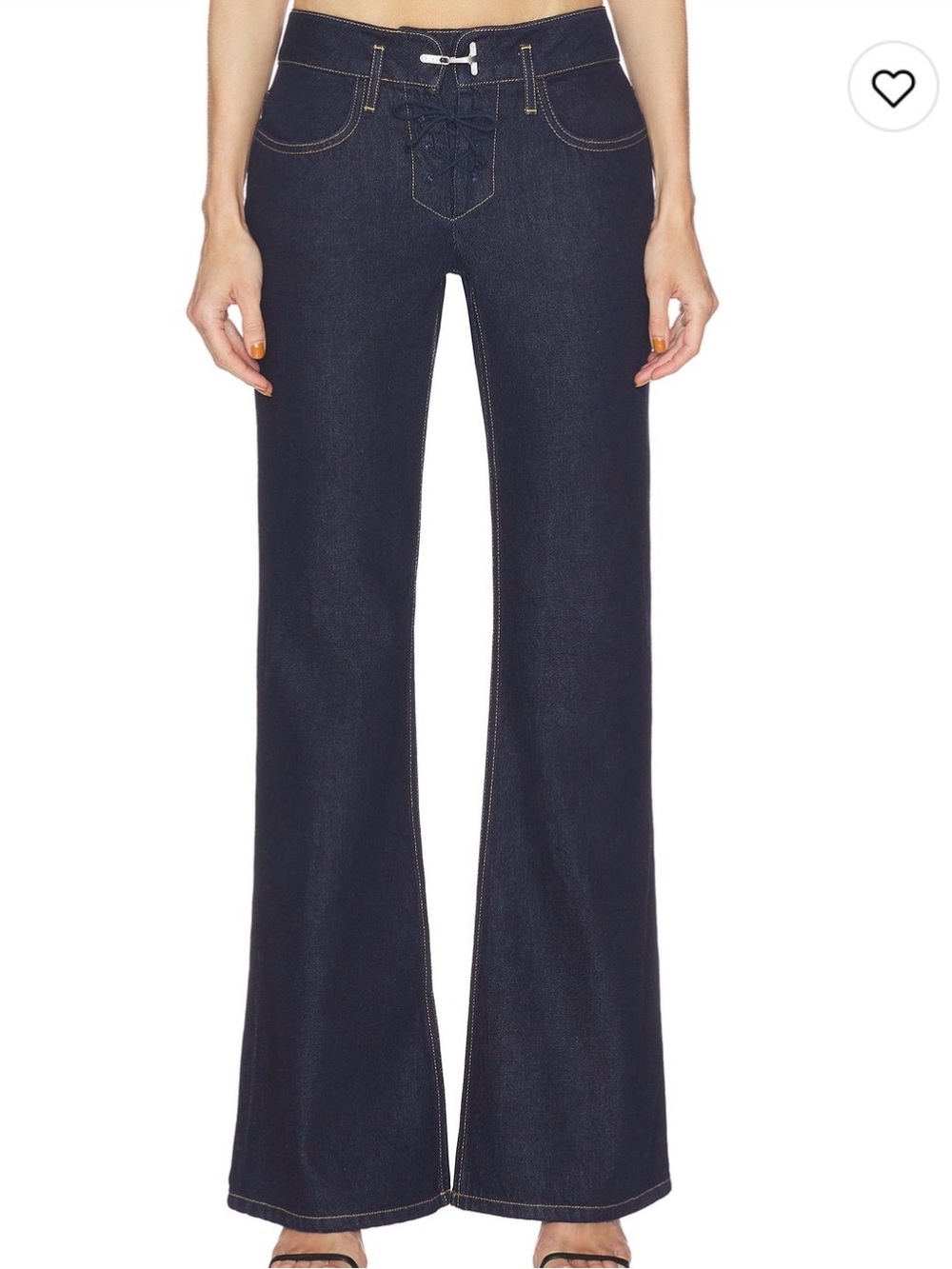 Women's Low Waist Flare Jeans in Indigo